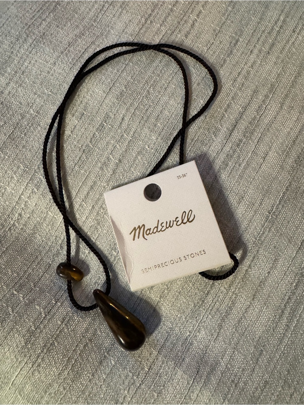 Madewell SemiPrecious Double Droplet Pendant Necklace